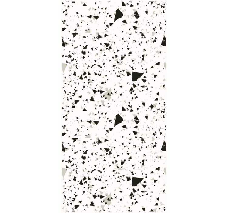 Kitchen wallpaper in gray, white and black terrazzo - TenStickers