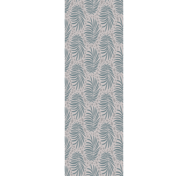 Tropical blue hamptons pattern bedroom wallpaper - TenStickers