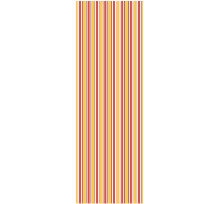 Bedroom wallpaper with warm tones in horizontal stripes - TenStickers