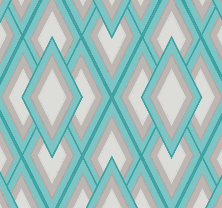 Triangle Wallpaper with geometric patterns - TenStickers