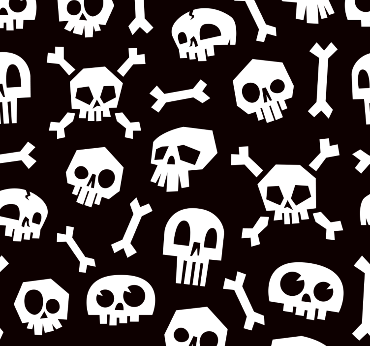 Halloween skeleton w Wallpaper - TenStickers