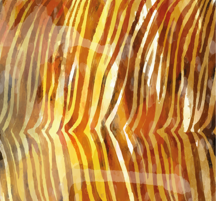 Abstract Organic Lines zebra wallpaper - TenStickers