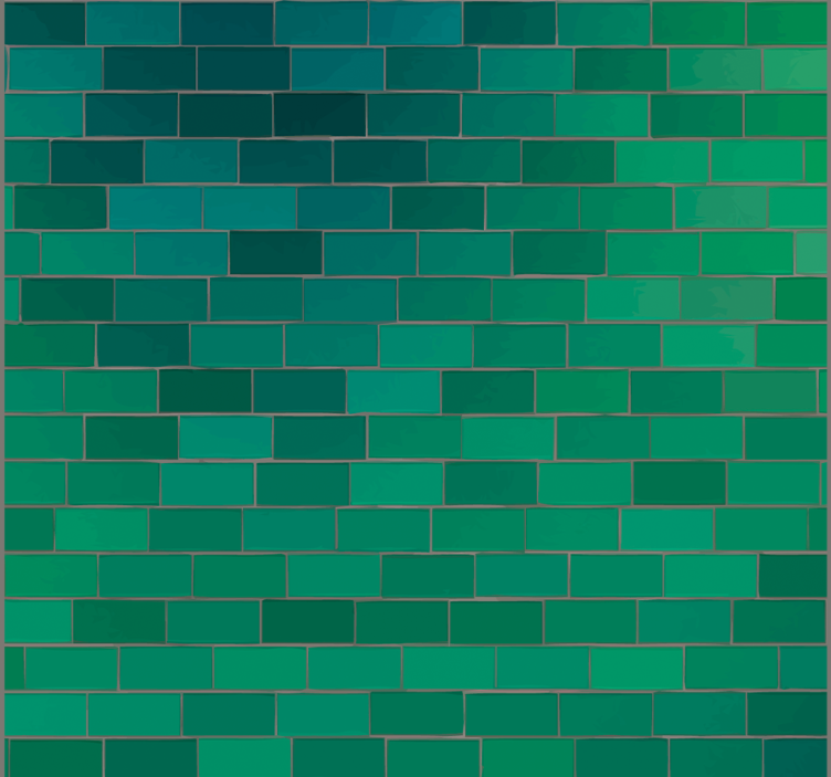 Emerald Mosaic Surface texture pattern wallpaper - TenStickers
