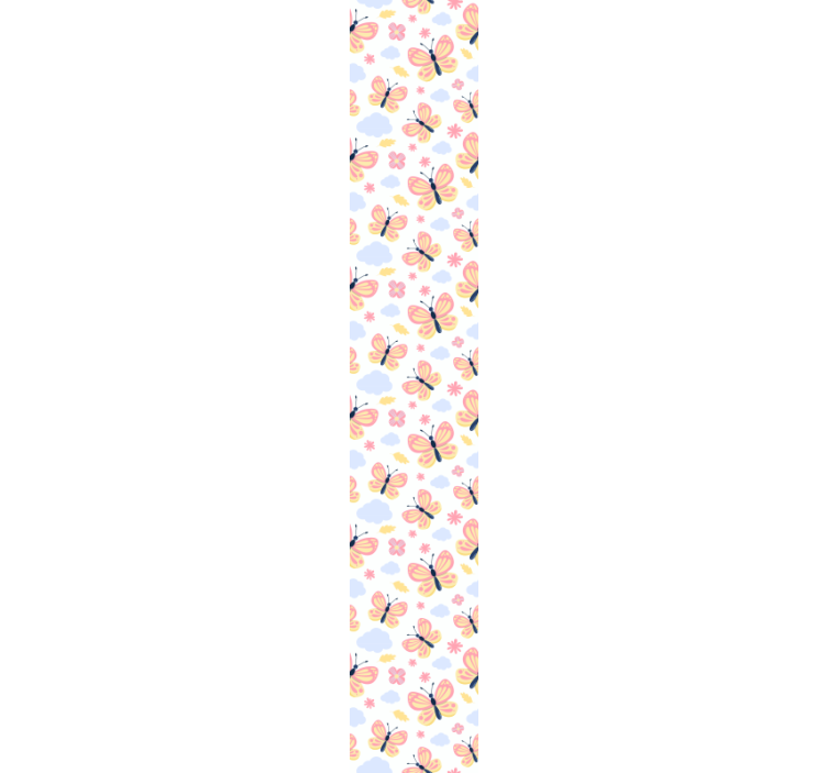 Butterfly wallpaper with butterfly cloud patterns - TenStickers