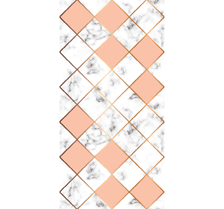 Ceramic Marble Pink Tile Stone Wallpaper - TenStickers