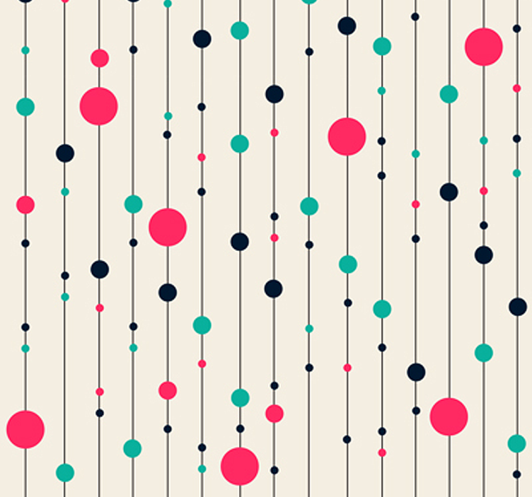 Fun polka dot wallpaper for you! - TenStickers