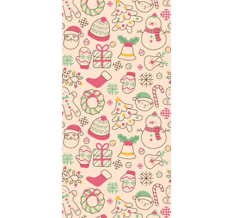 Festive Season Cheer christmas wallpaper - TenStickers