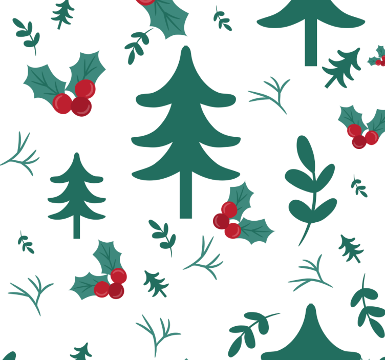 Christams nature Christmas wallpaper - TenStickers