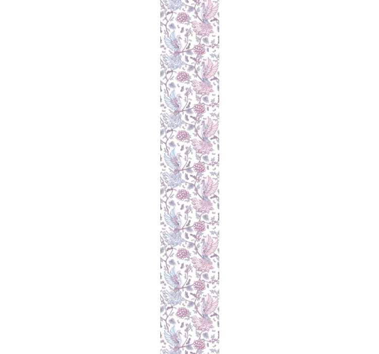 Decorative Bird Grace ornamental wallpaper - TenStickers