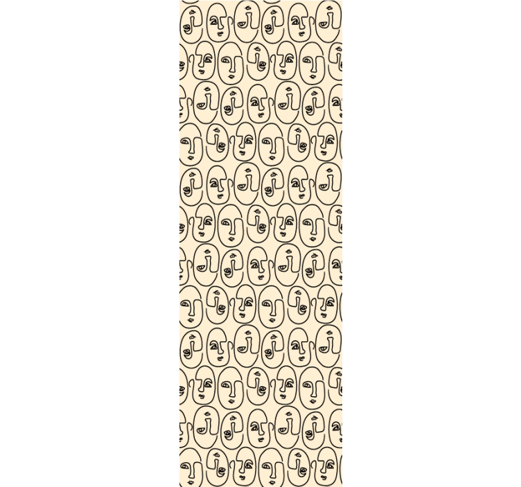 Picasso abstract faces abstract wallpaper - TenStickers