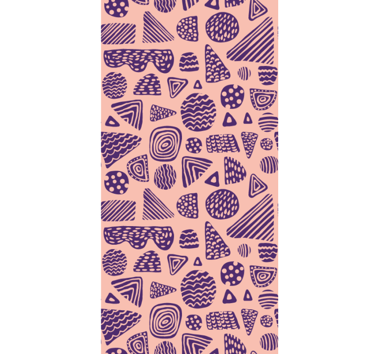 Geometric Shapes Ensemble customised wallpaper - TenStickers