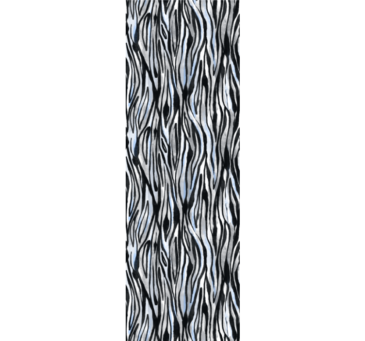 Zebra wallpaper with zebra stripe design - TenStickers