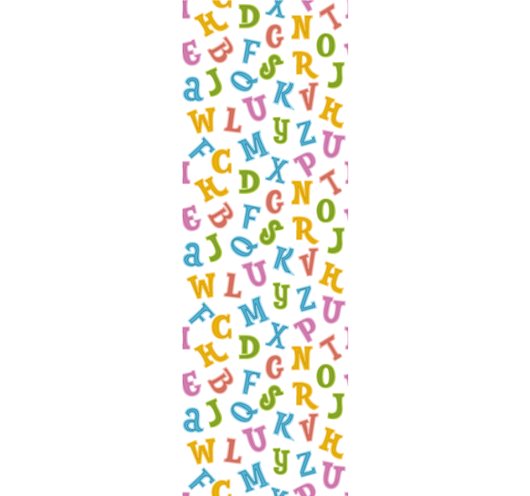 Alphabet Fun letter wallpaper - TenStickers