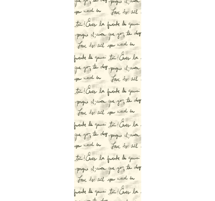 vintage handwriting pattern Wallpaper - TenStickers