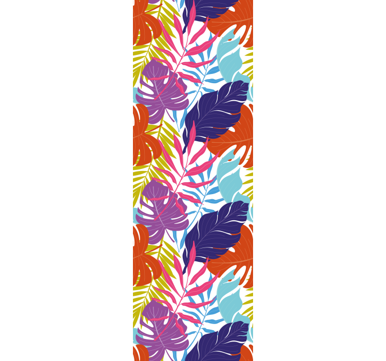 Leaf wallpaper tropical leaf pattern - TenStickers