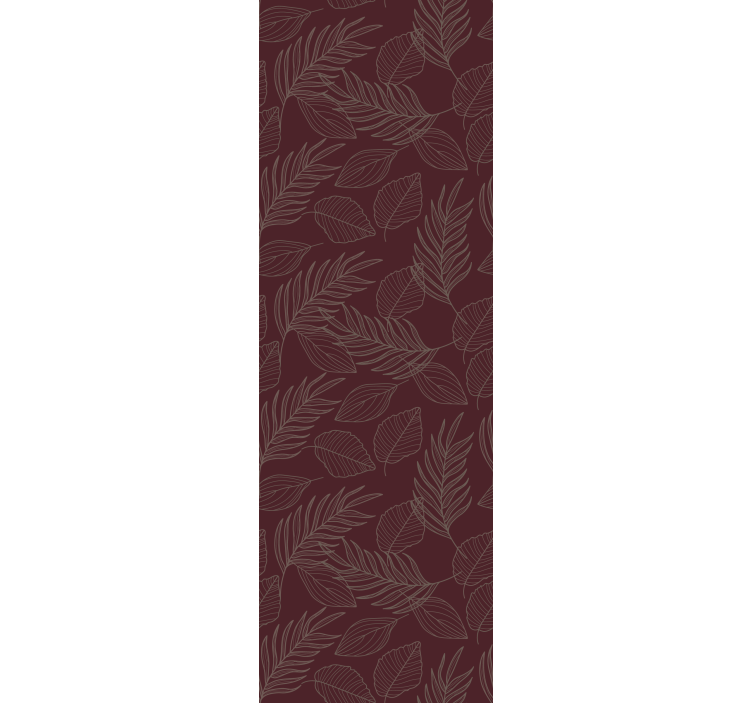 Leaf wallpaper with botanical leaf design - TenStickers