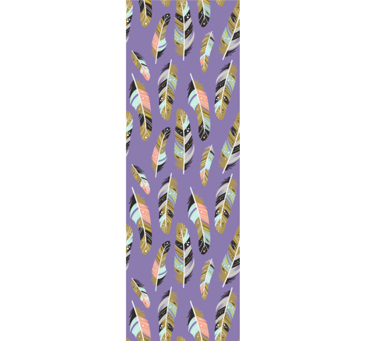 Feathered Patterns leaf wallpaper - TenStickers