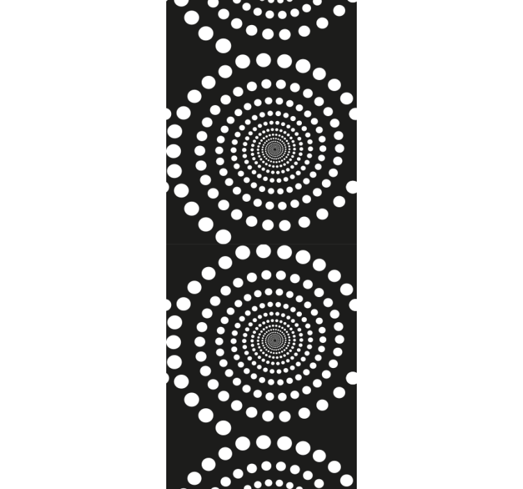 Concentric Dots abstract wallpaper - TenStickers