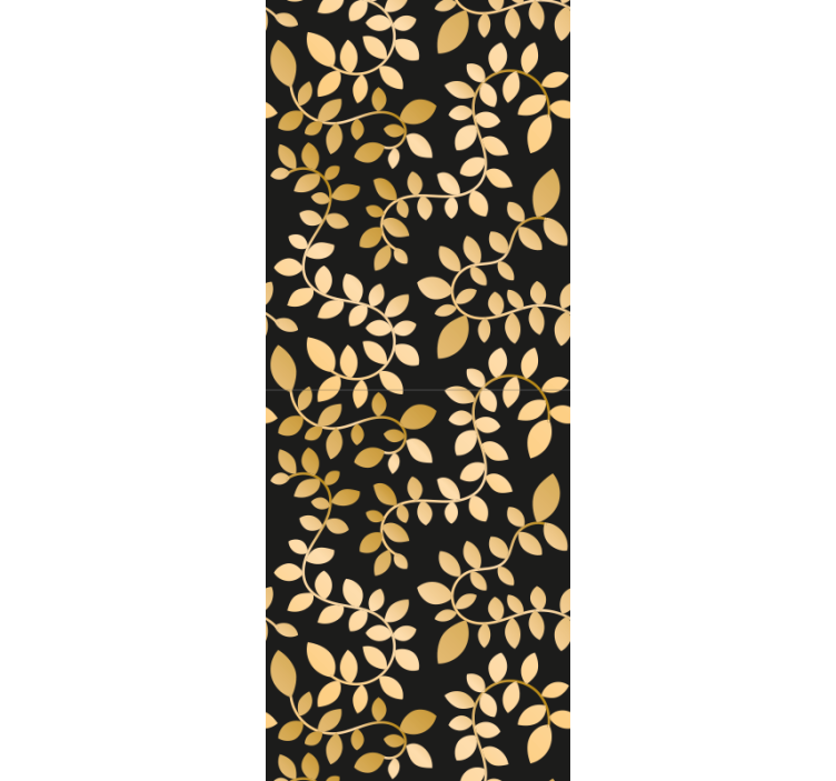 Leafy Elegance leaf wallpaper - TenStickers