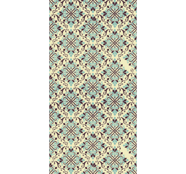 Tile wallpaper ornate tile design - TenStickers