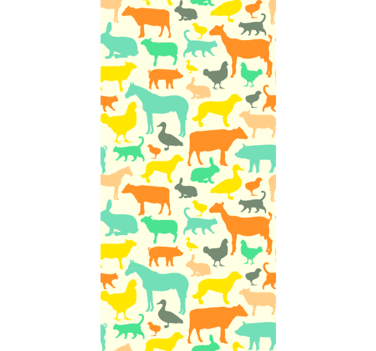 Animal farm kitchen wallpaper - TenStickers