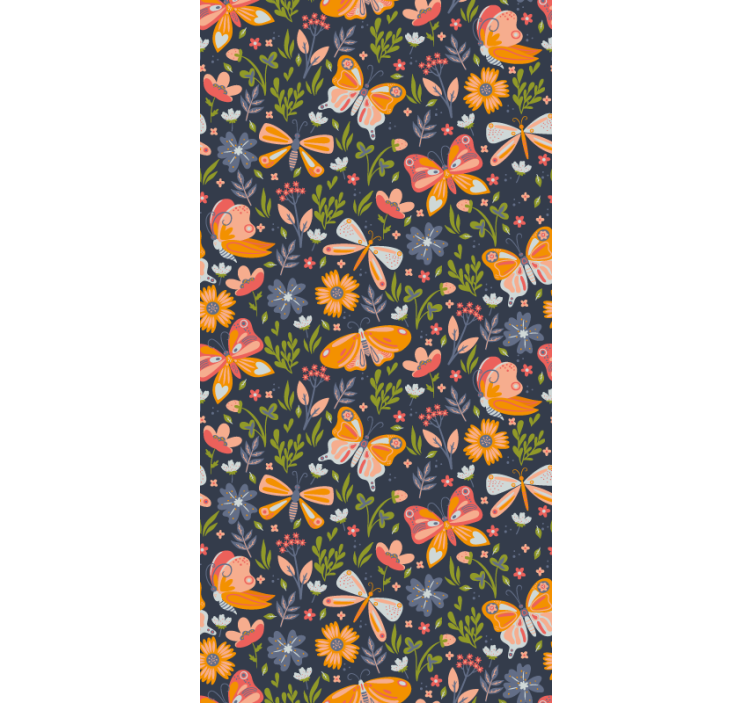 Butterfly wallpaper butterfly garden mural - TenStickers
