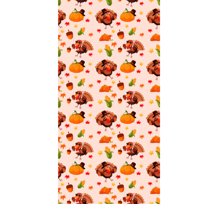 Cool thanksgiving turkeys Animal Wallpaper - TenStickers