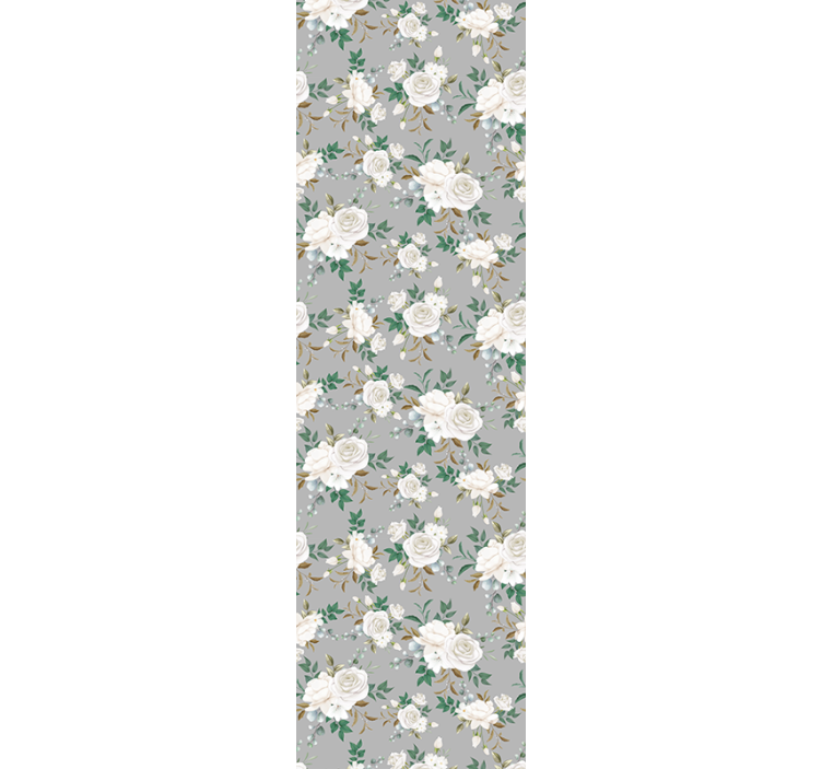 Floral Elegance Panel flower wallpaper - TenStickers