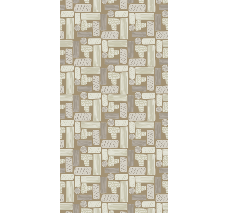 Geometric Stone marble wallpaper - TenStickers