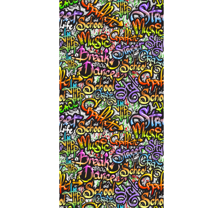 Graffiti Lettering letter wallpaper - TenStickers