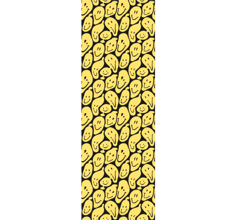 Graffiti smiley faces art wallpaper - TenStickers