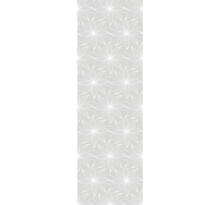 Floral Geometrics gray wallpaper - TenStickers
