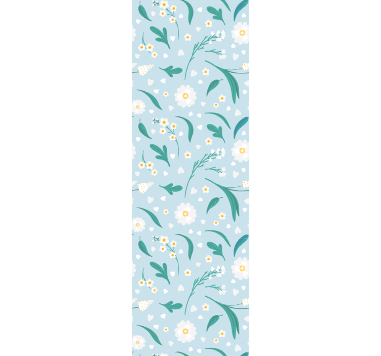 Botanical Garden Showcase floral ornament wallpaper - TenStickers