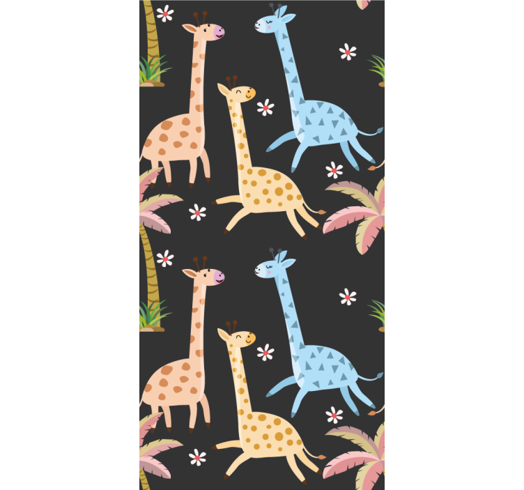 Safari Wildlife Scene animal wallpaper - TenStickers