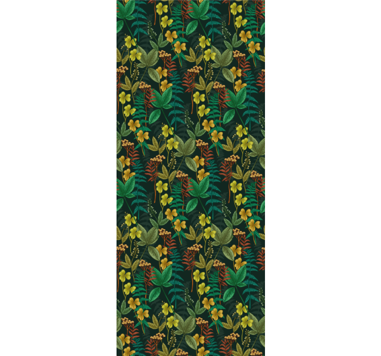 Different plants tree wallpaper - TenStickers