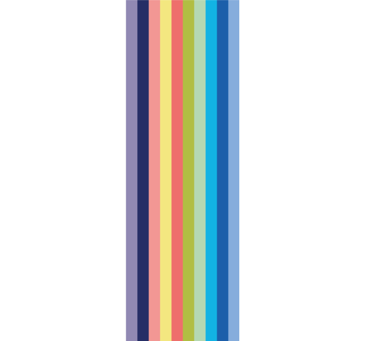 Horizontal striped wallpaper vibrant striped design - TenStickers