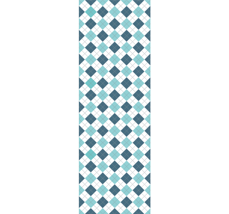 Geometric Argyle Pattern square wallpaper - TenStickers