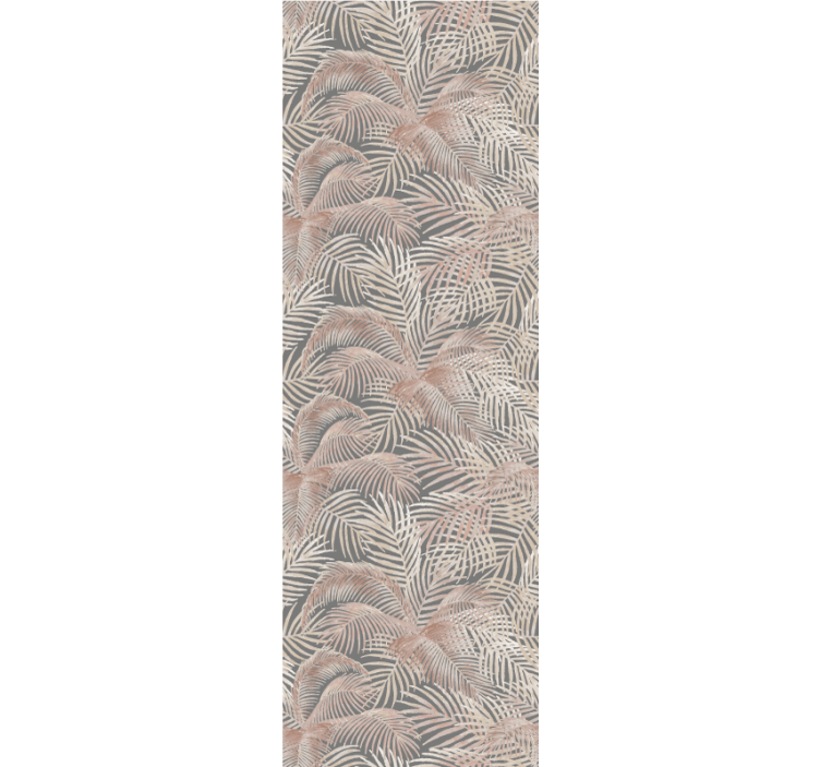 Leaf wallpaper with tropical palm leaf patterns - TenStickers