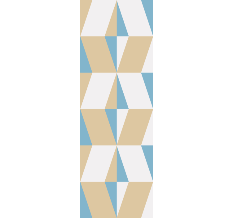 Triangular Motif geometric wallpaper - TenStickers
