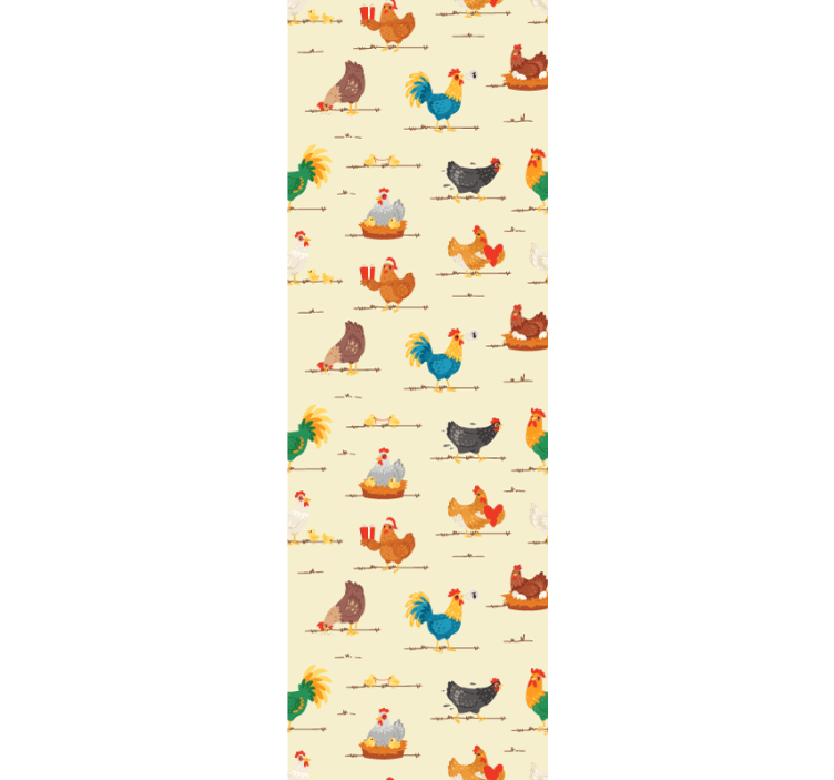 Chickens Galore animal wallpaper - TenStickers