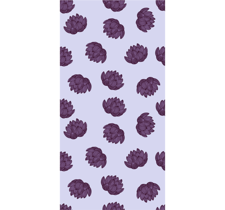 Floral Pattern Simplicity flower wallpaper - TenStickers