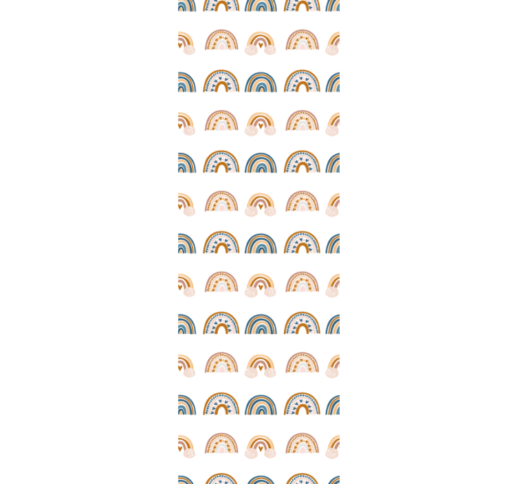 Rainbow Arcs Pattern nursery wallpaper - TenStickers