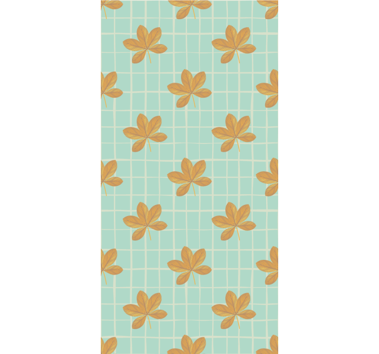 Floral Grid Pattern flower wallpaper - TenStickers