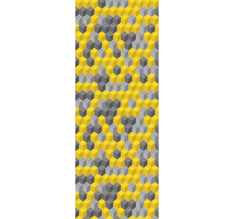 Geometric Honeycomb Structure geometric wallpaper - TenStickers