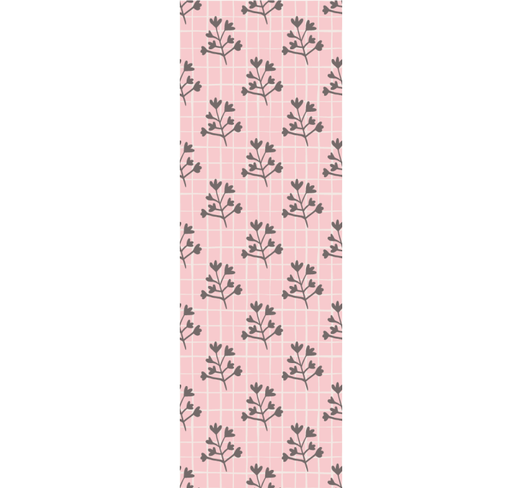 Pink and grey trees  wallpaper - TenStickers