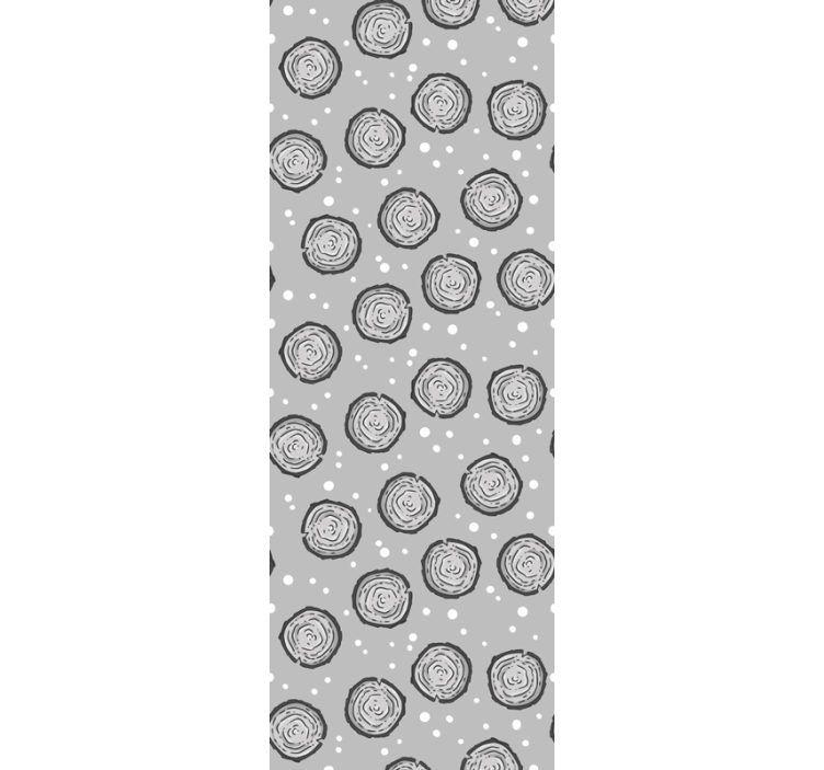 Dotted Rosettes gray wallpaper - TenStickers