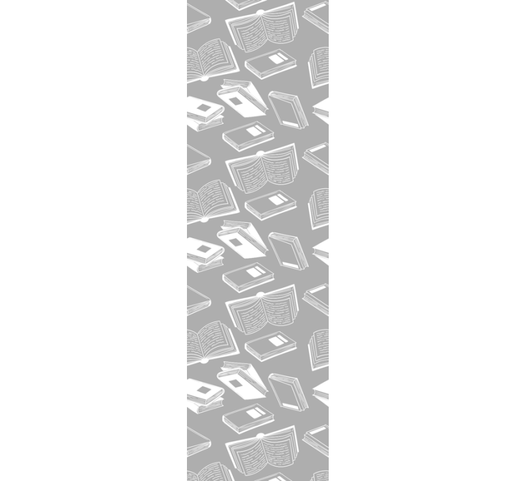 Literary Motif gray wallpaper - TenStickers