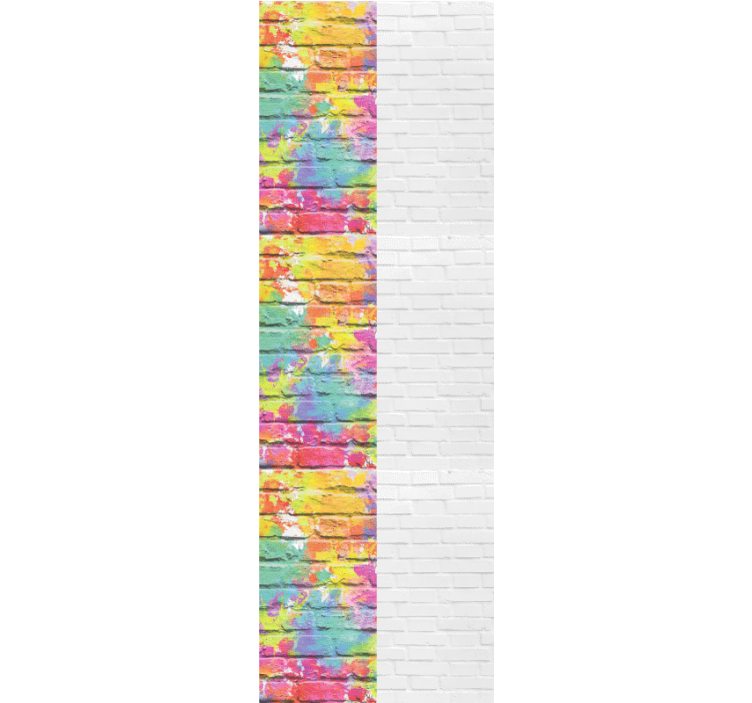 Brick wallpaper with vibrant brick patterns - TenStickers