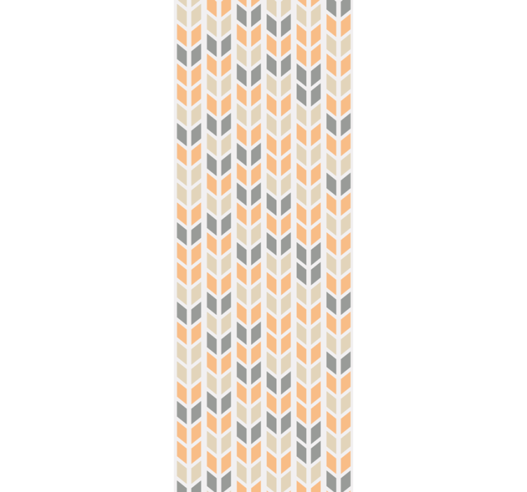 Nordic geometric flowers Living Room Wallpaper - TenStickers