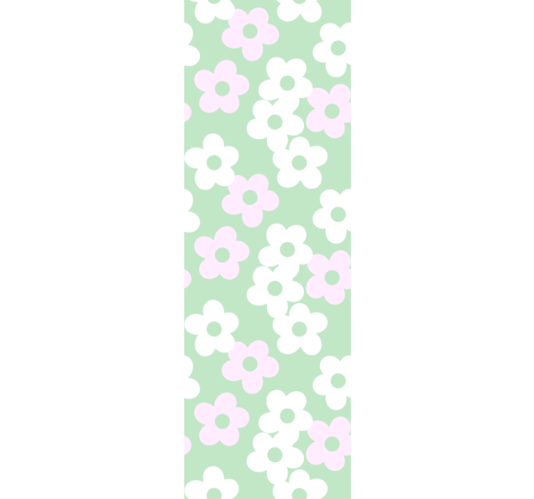Floral Pattern Accent flower wallpaper - TenStickers